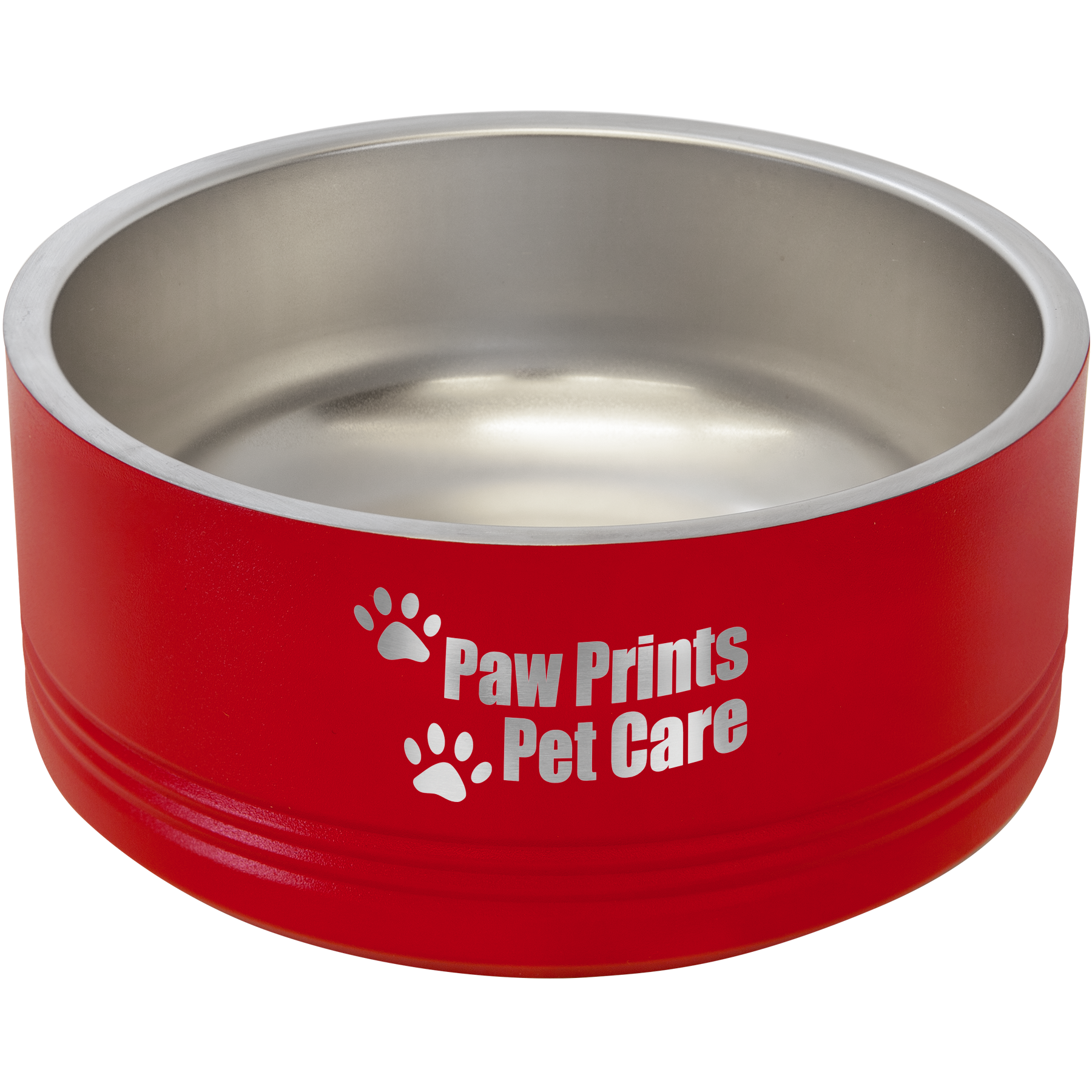 Red 32 oz Medium Pet Bowl - Personalized