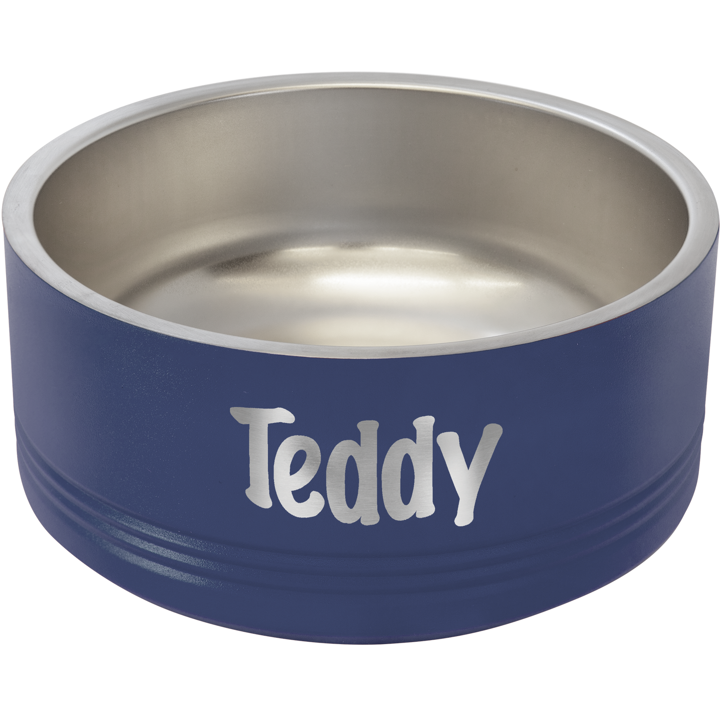 Navy Blue 32 oz Medium Pet Bowl - Personalized