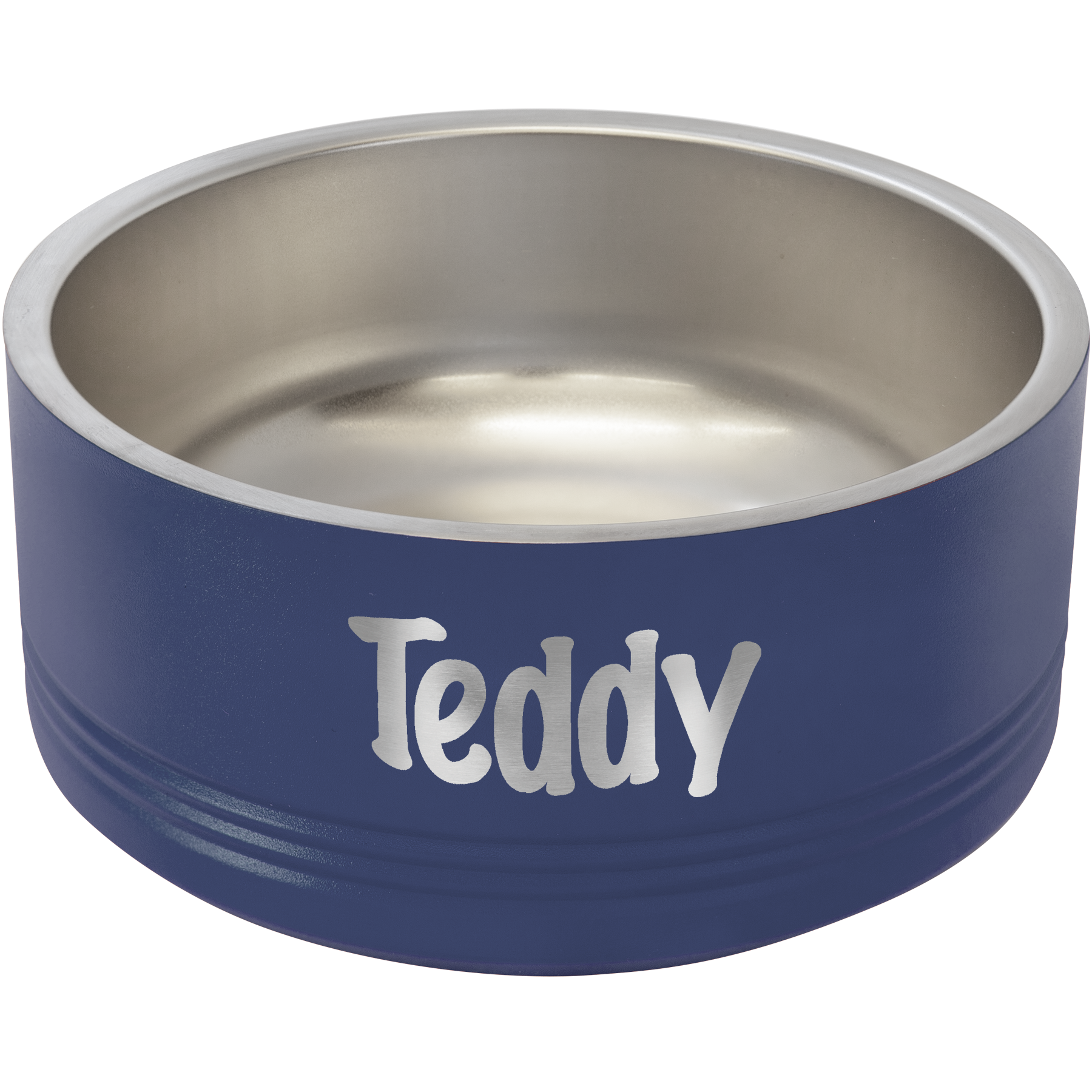 Navy Blue 32 oz Medium Pet Bowl - Personalized