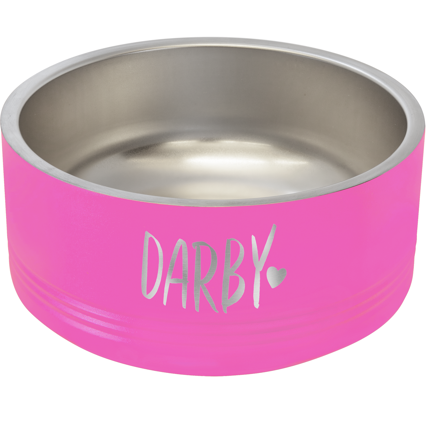Pink 32 oz Medium Pet Bowl - Personalized