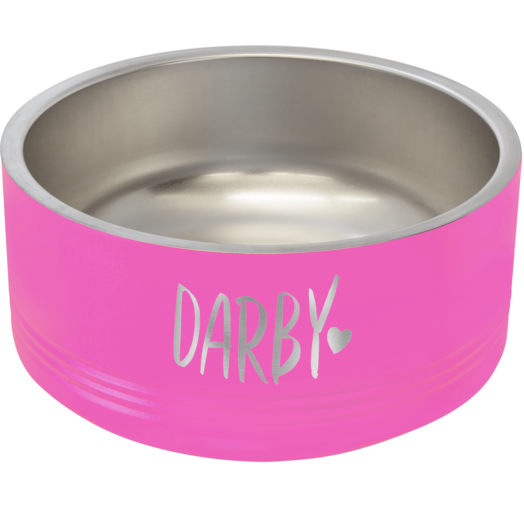 Pink 32 oz Medium Pet Bowl - Personalized