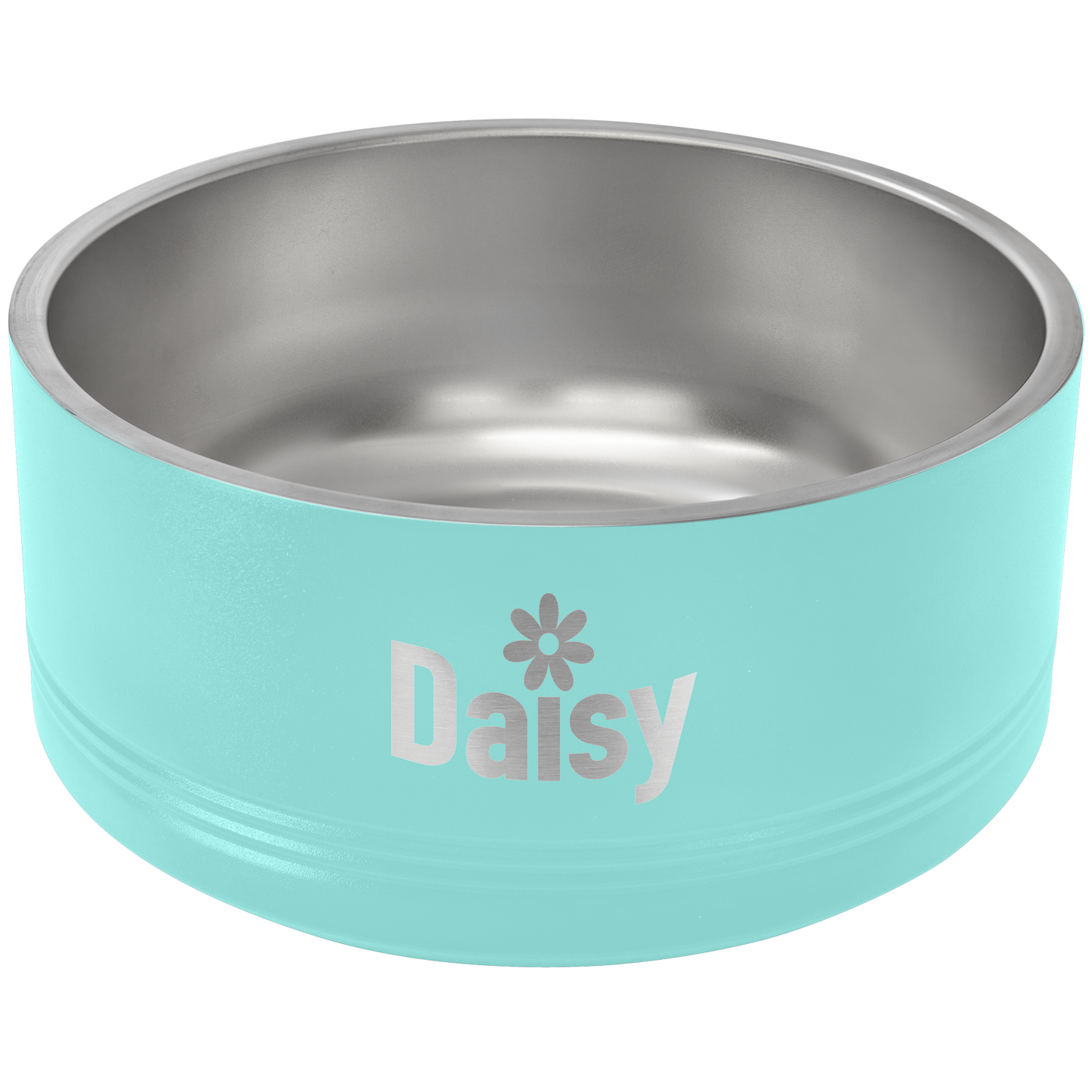 Teal 64 oz Large Pet Bowl - Personalized