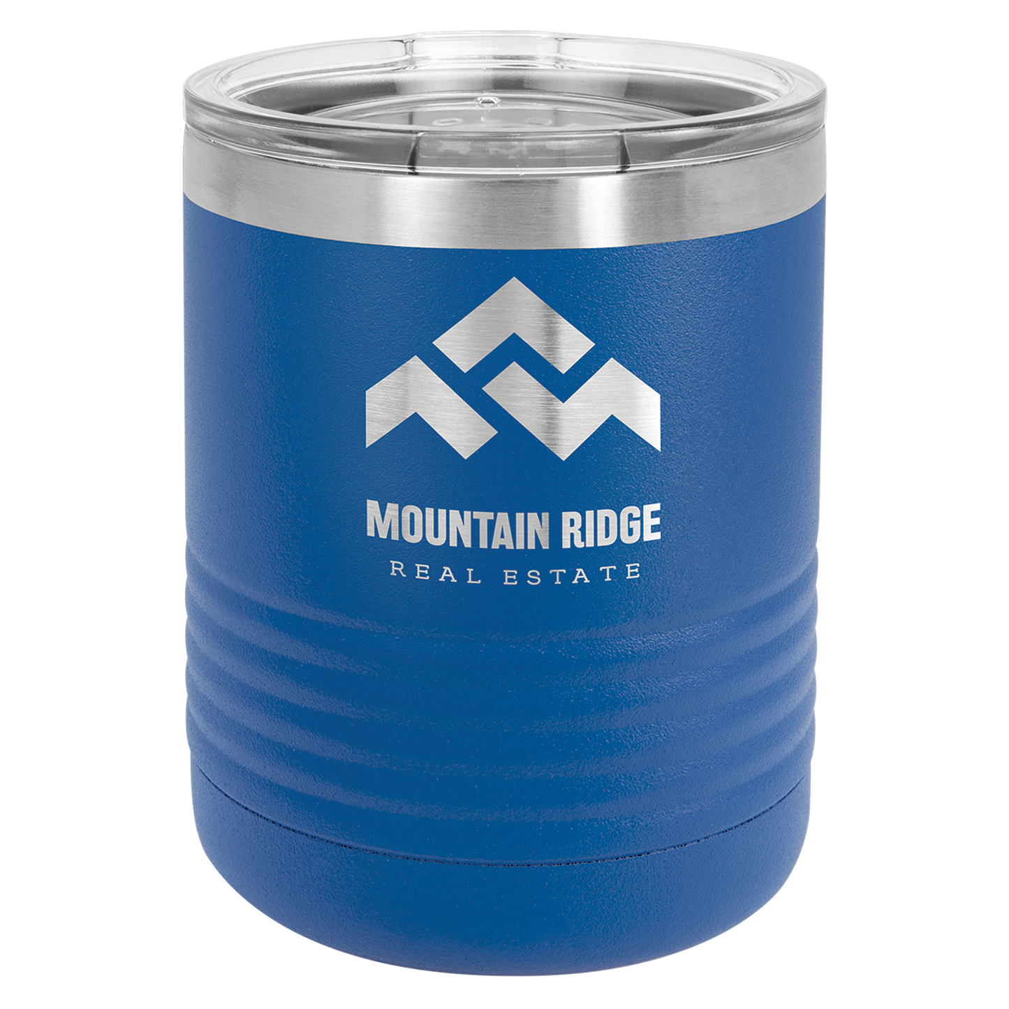 Royal Blue 10 oz Vacuum Insulated Travel Mug with Slider Lid - Personalized