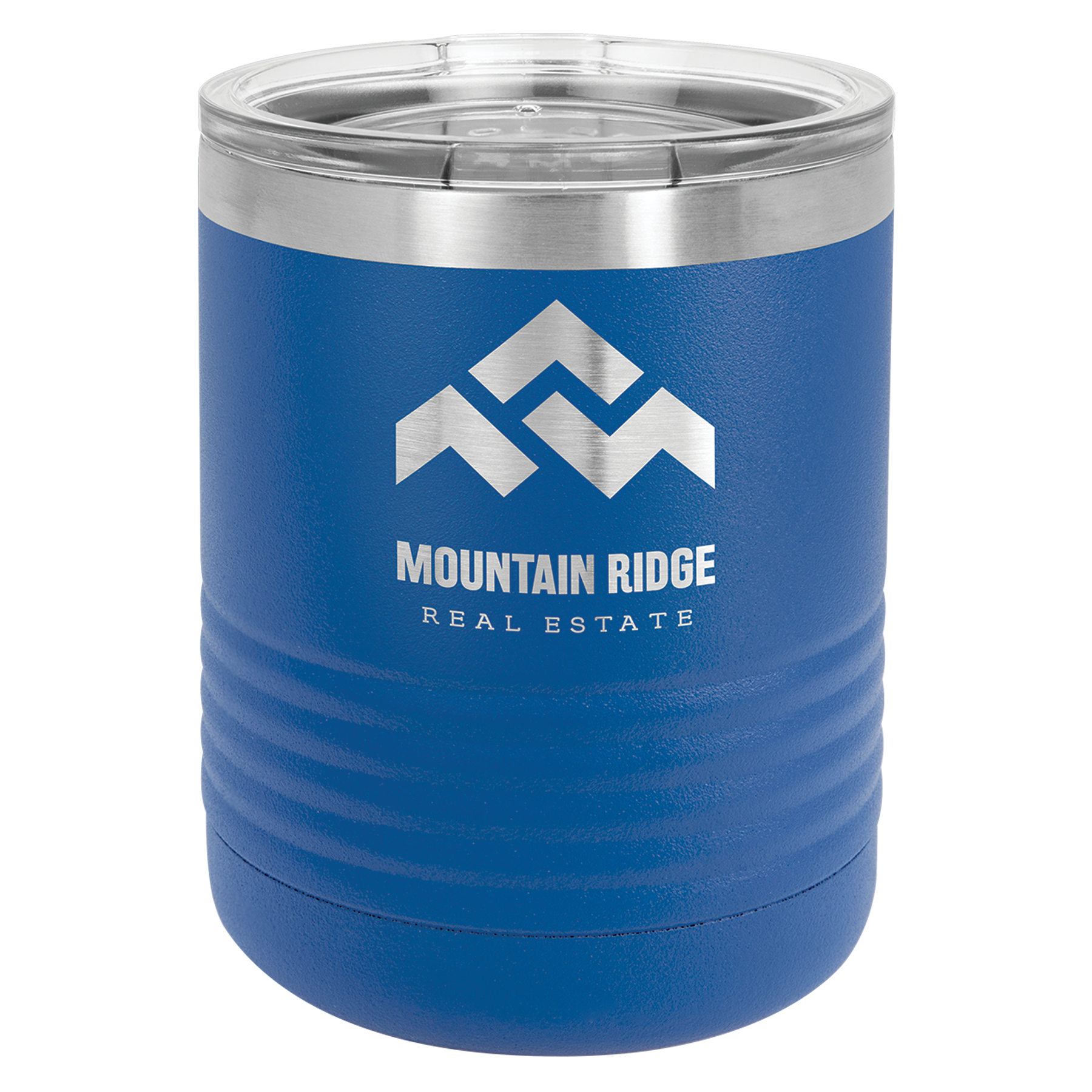 Royal Blue 10 oz Vacuum Insulated Travel Mug with Slider Lid - Personalized