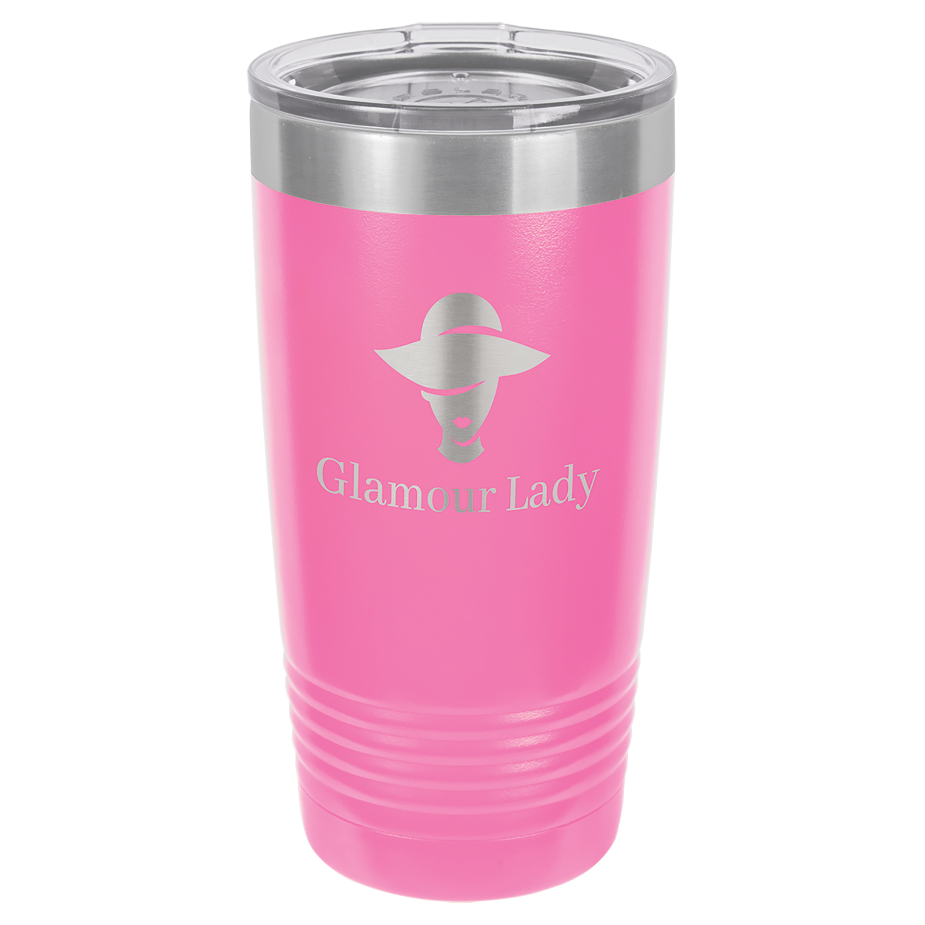 Pink 20 oz. Ringneck Vacuum Insulated Tumbler w/Lid - Personalized