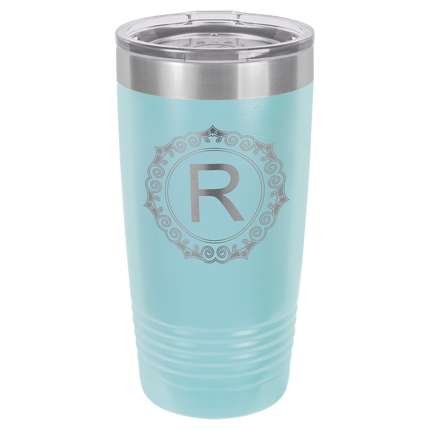 Light Blue 20 oz. Ringneck Vacuum Insulated Tumbler w/Lid - Personalized