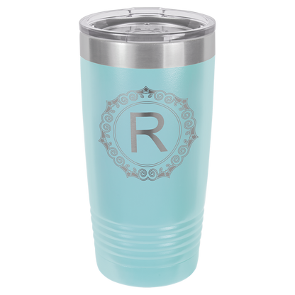 Light Blue 20 oz. Ringneck Vacuum Insulated Tumbler w/Lid - Personalized