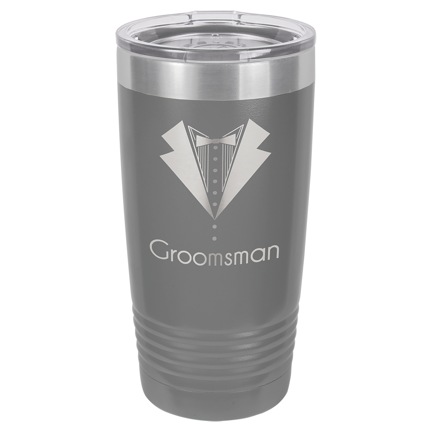 Dark Gray 20 oz. Ringneck Vacuum Insulated Tumbler w/Lid - Personalized