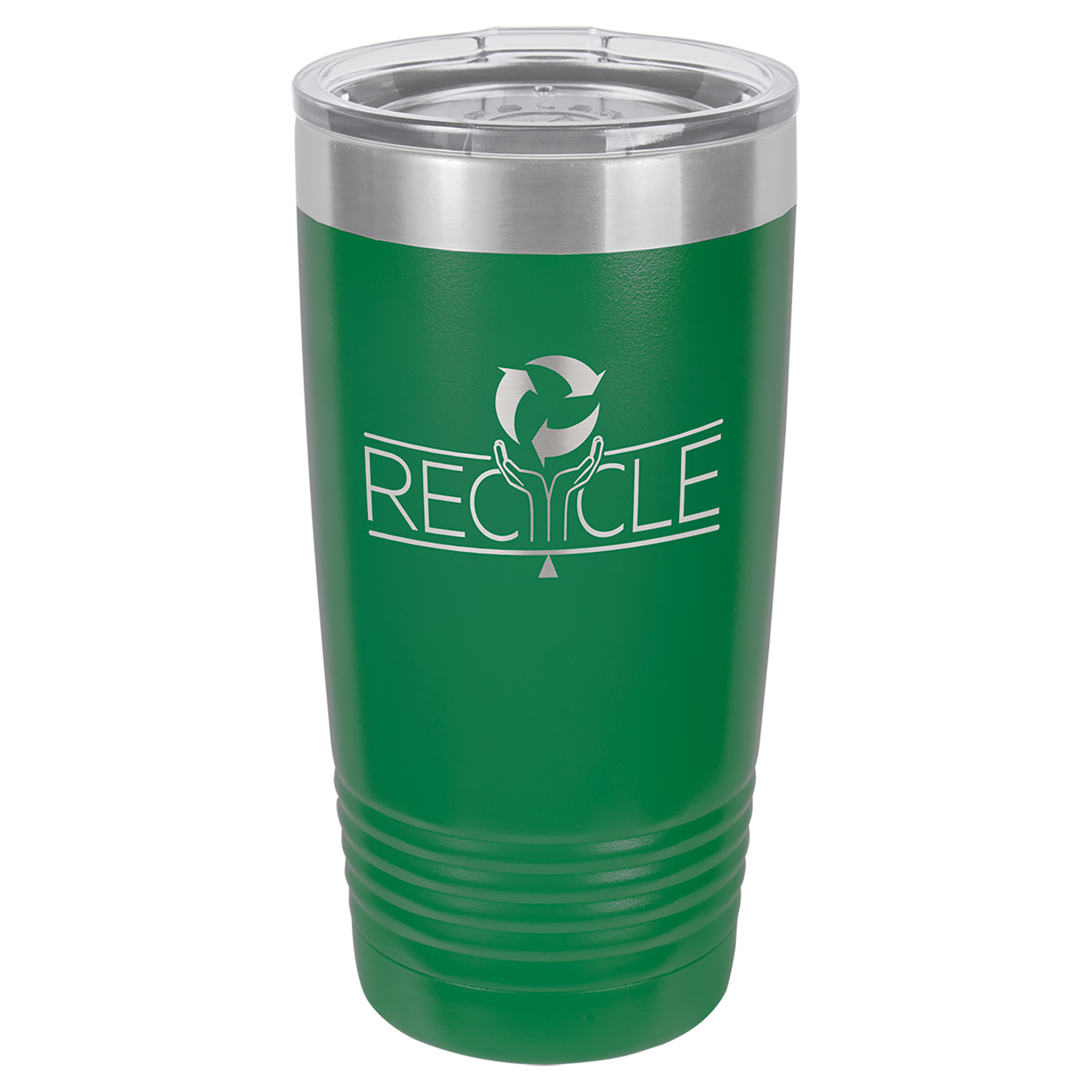 Green 20 oz. Ringneck Vacuum Insulated Tumbler w/Lid - Personalized