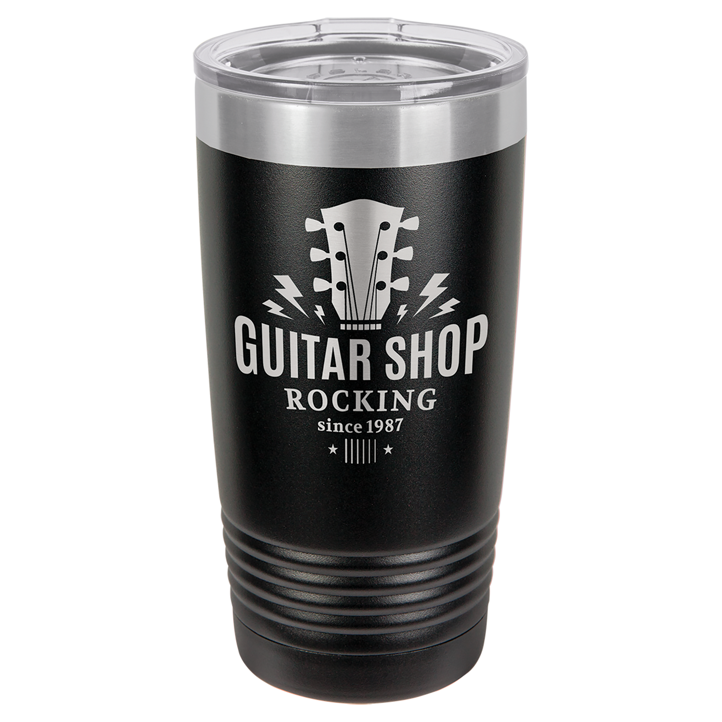 Black 20 oz. Ringneck Vacuum Insulated Tumbler w/Lid - Personalized