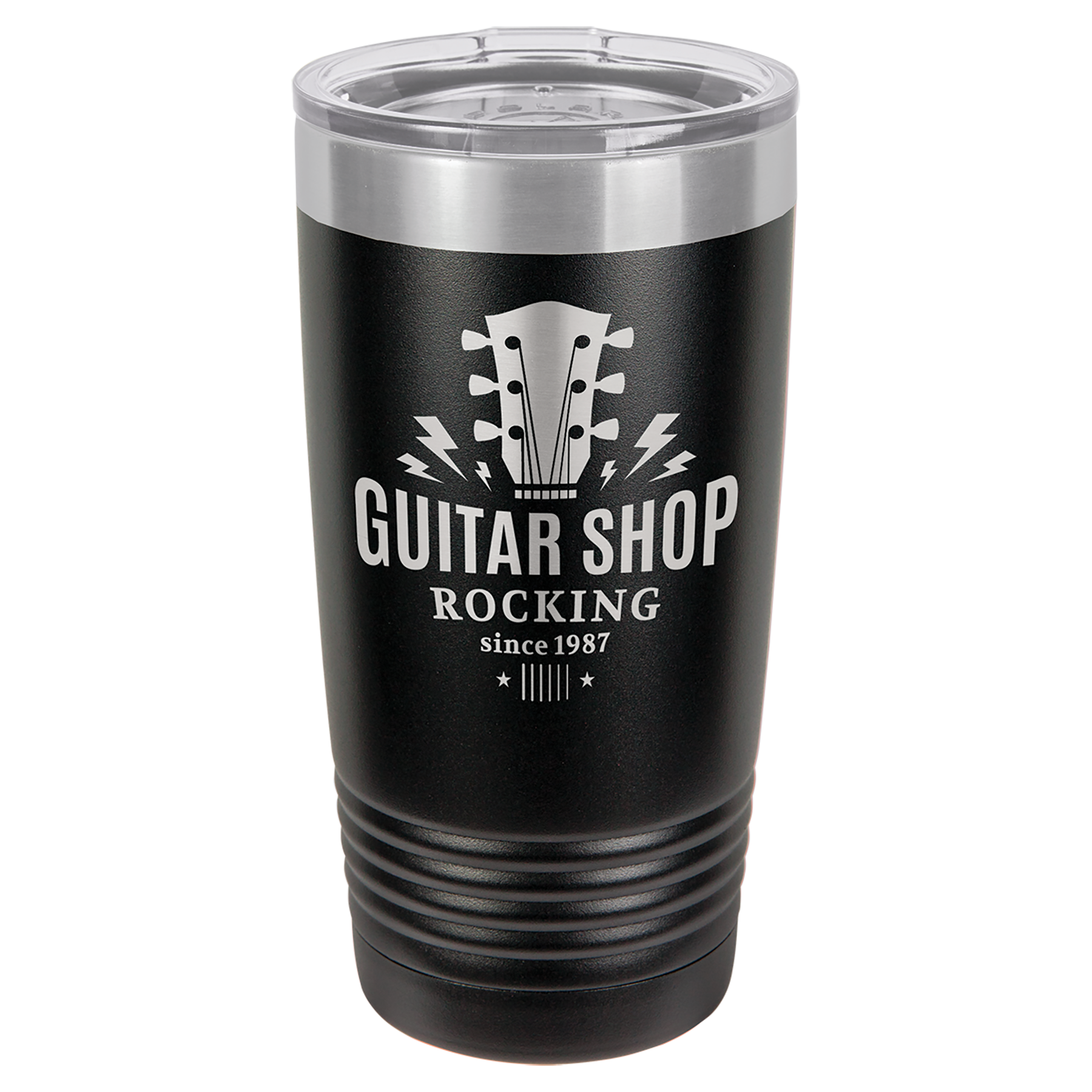 Black 20 oz. Ringneck Vacuum Insulated Tumbler w/Lid - Personalized