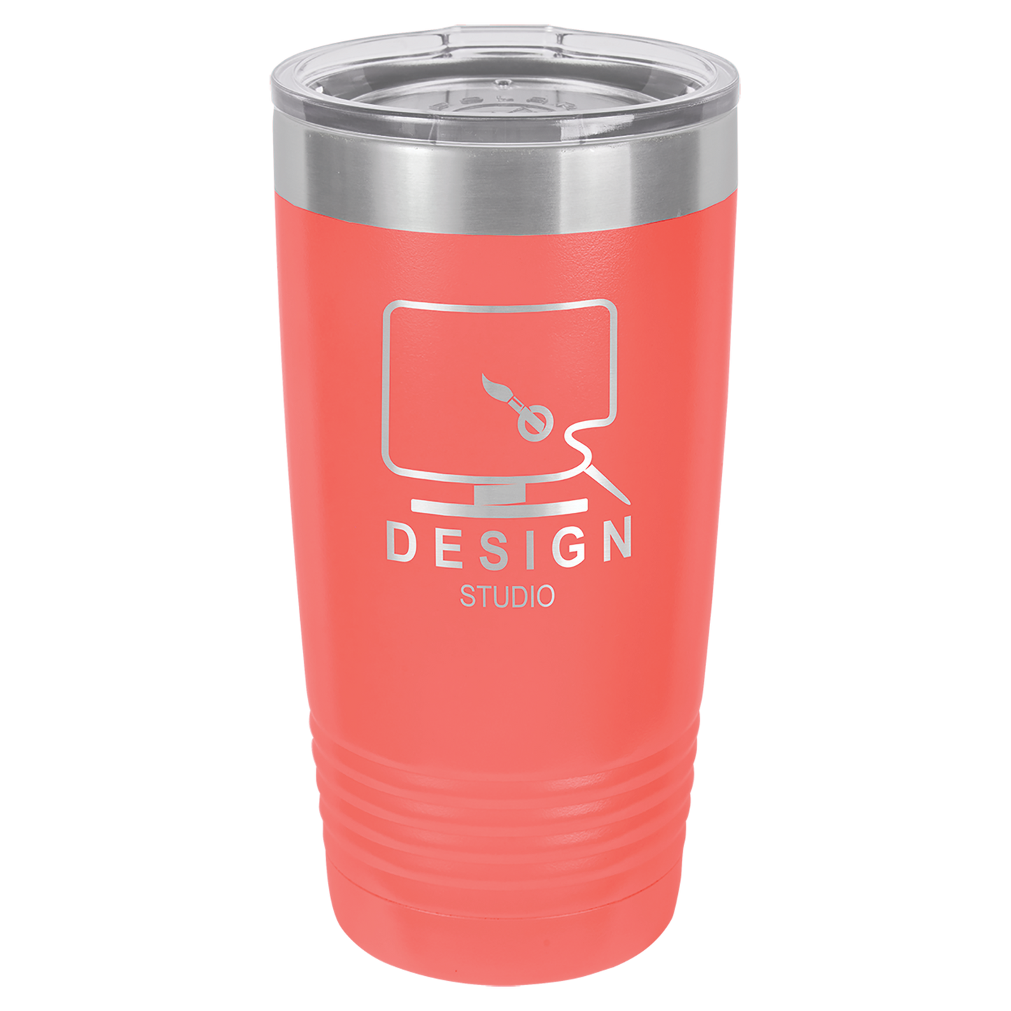 Coral 20 oz. Ringneck Vacuum Insulated Tumbler w/Lid - Personalized