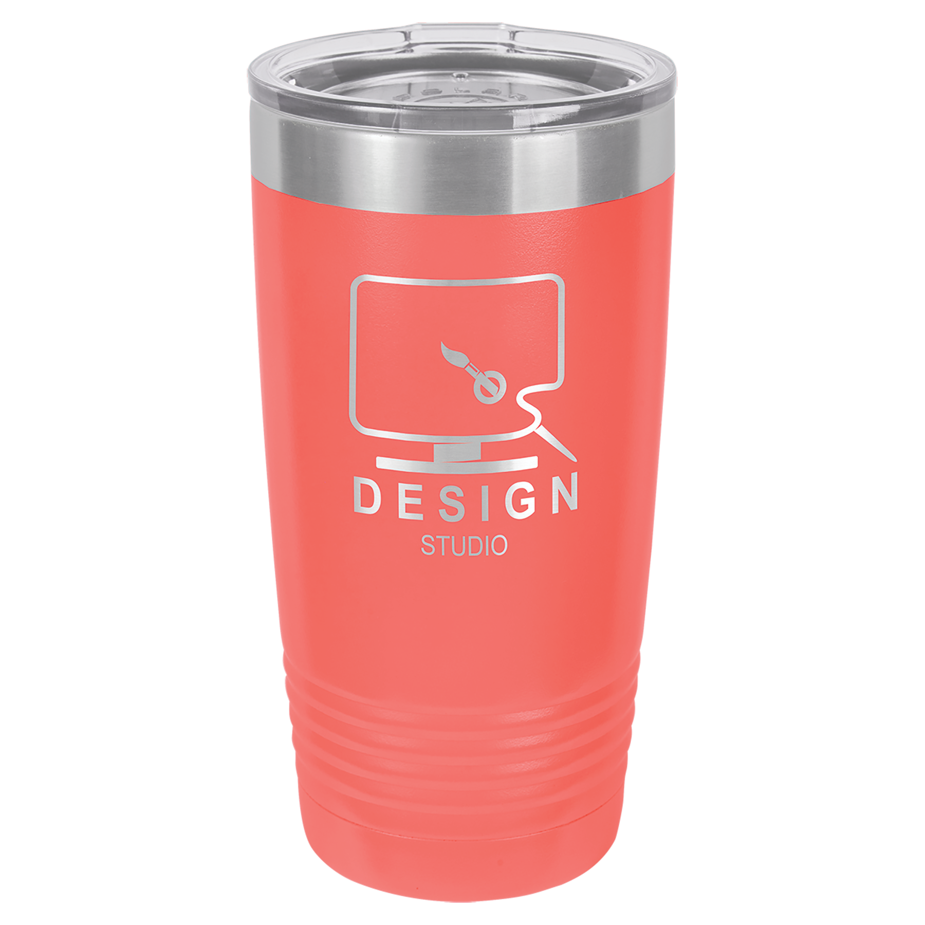Coral 20 oz. Ringneck Vacuum Insulated Tumbler w/Lid - Personalized