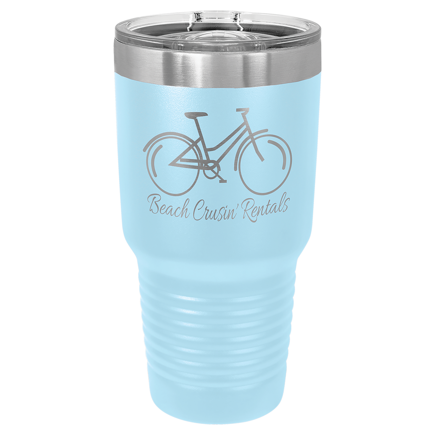 Light Blue 30 oz. Insulated Ringneck Tumbler with Slider Lid 
