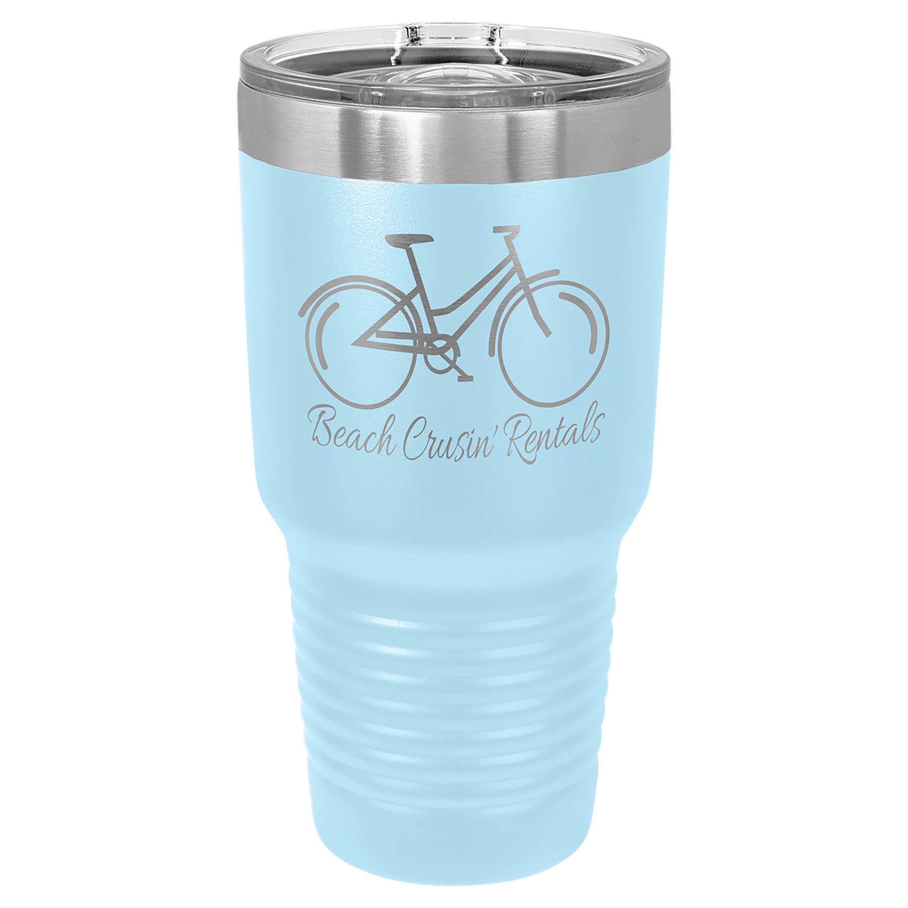 Light Blue 30 oz. Insulated Ringneck Tumbler with Slider Lid 