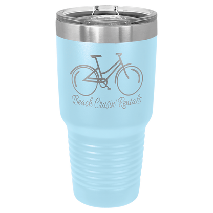 Light Blue 30 oz. Insulated Ringneck Tumbler with Slider Lid 