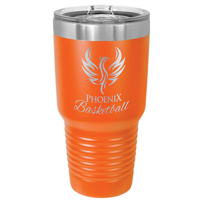 Orange 30 oz. Insulated Ringneck Tumbler with Slider Lid 