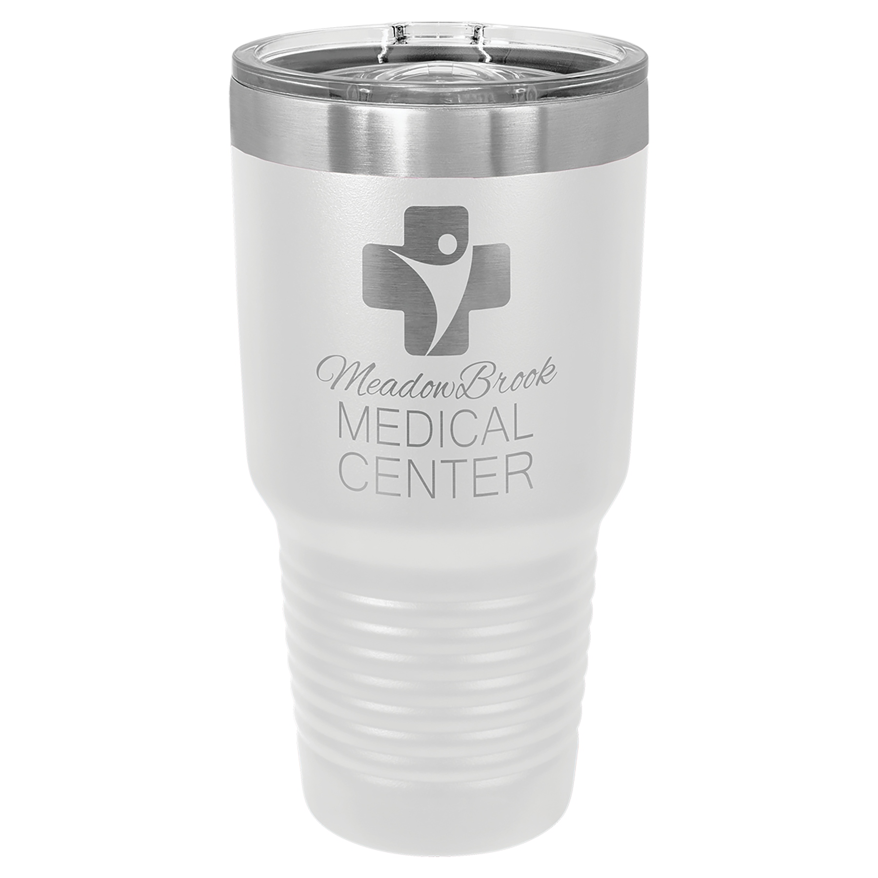 White 30 oz. Insulated Ringneck Tumbler with Slider Lid 