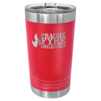 Red 16 oz Vacuum Insulated Pint with Slider Lid - Personalized