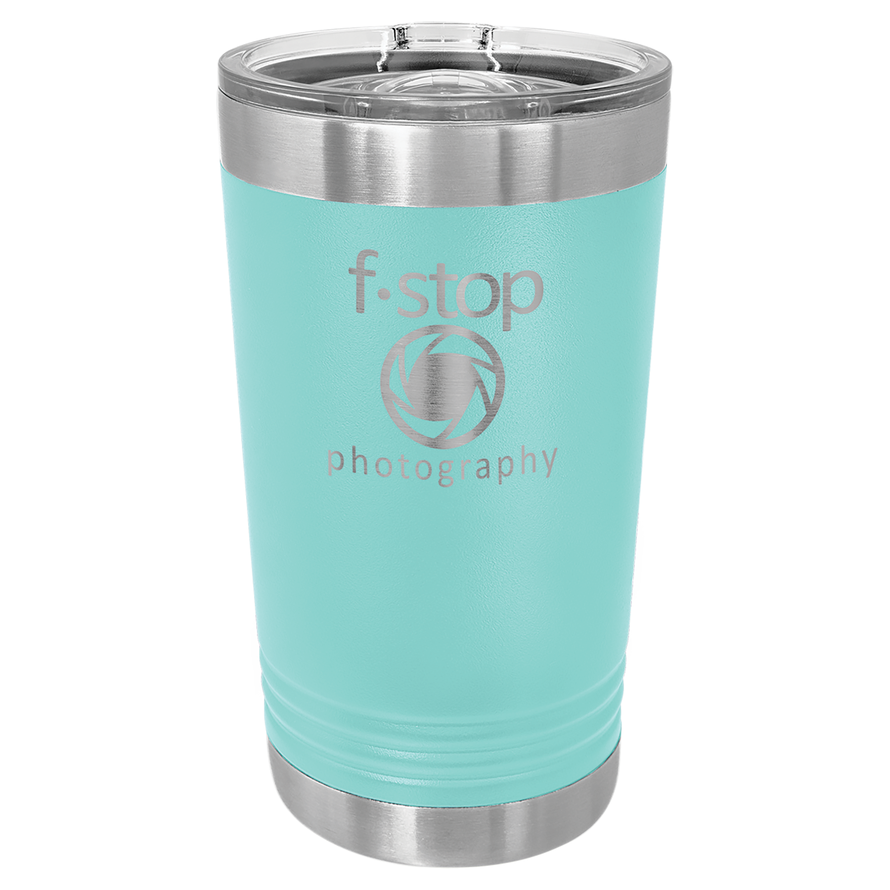Teal Blue 16 oz Vacuum Insulated Pint with Slider Lid - Personalized