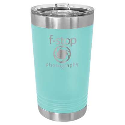 Teal Blue 16 oz Vacuum Insulated Pint with Slider Lid - Personalized
