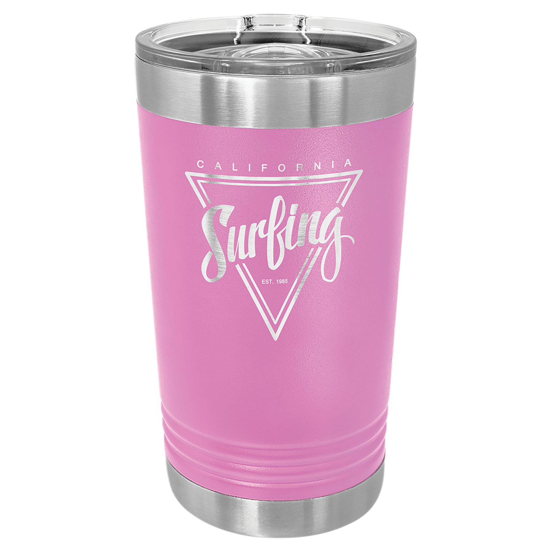 Light Purple 16 oz Vacuum Insulated Pint with Slider Lid - Personalized