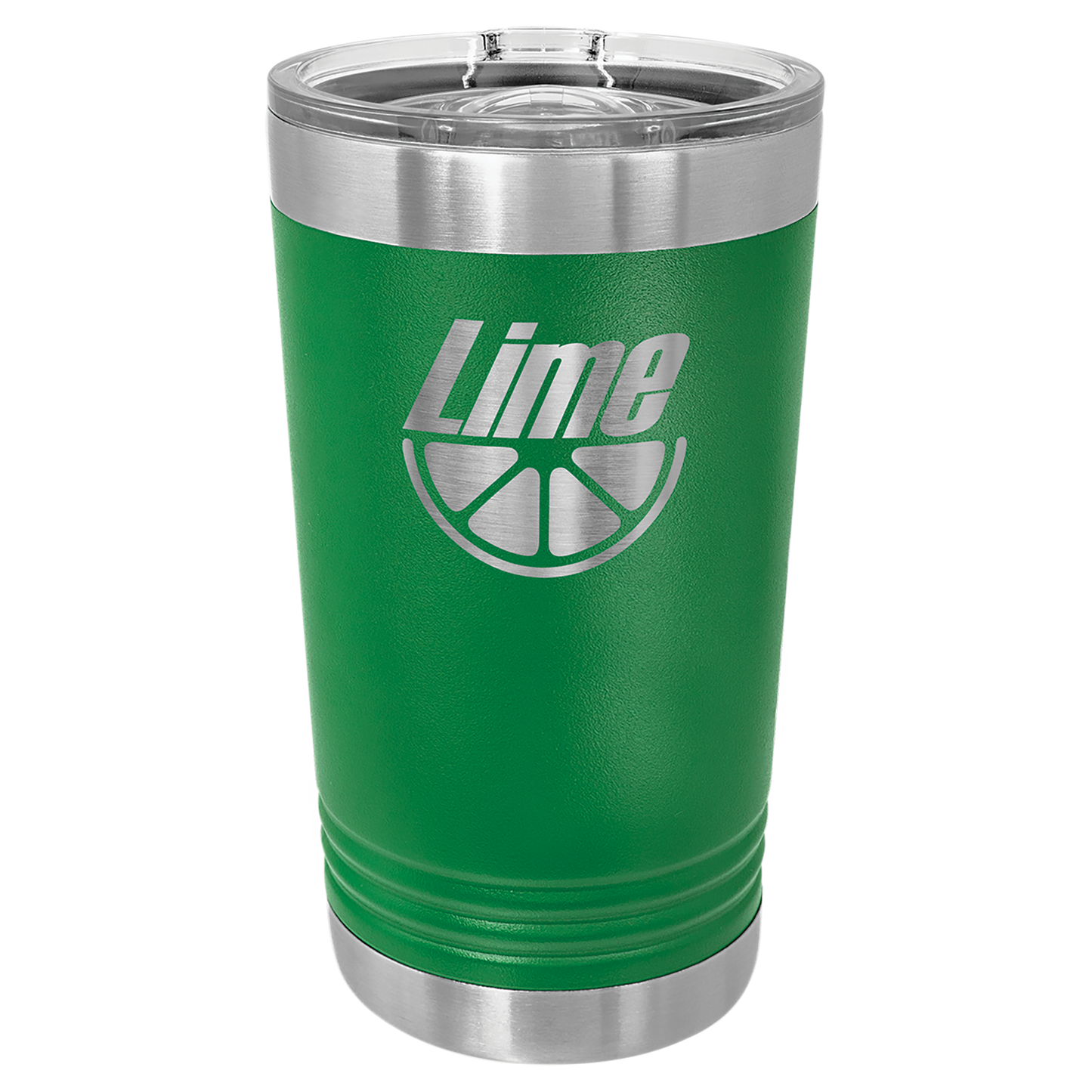 Green 16 oz Vacuum Insulated Pint with Slider Lid - Personalized
