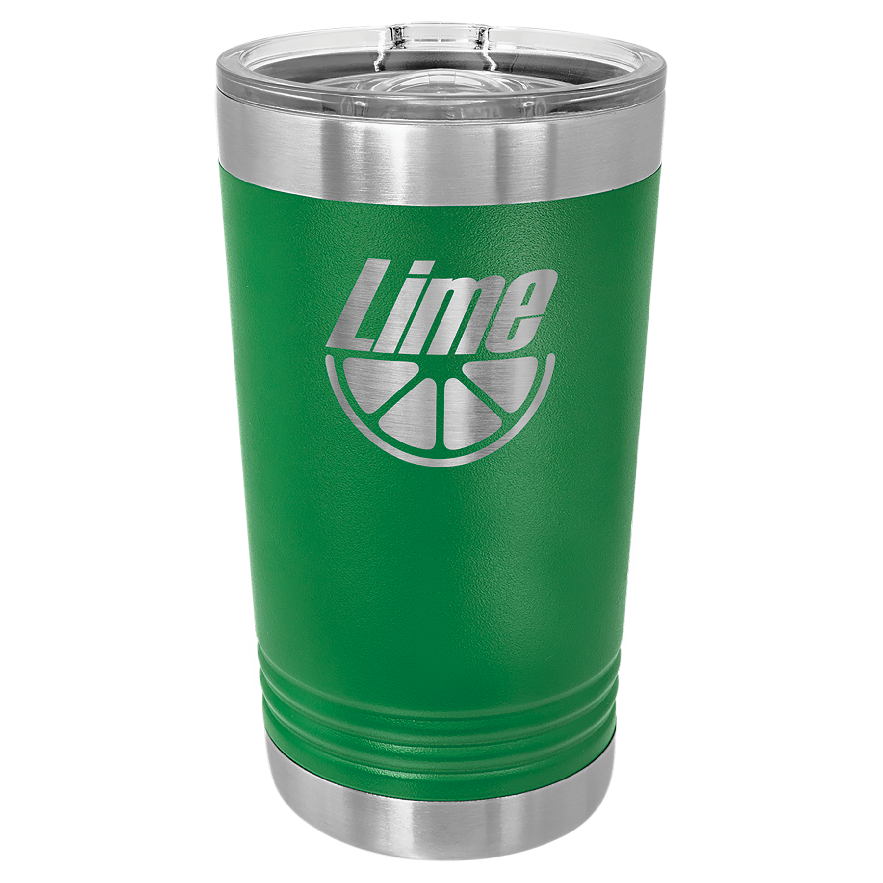 Green 16 oz Vacuum Insulated Pint with Slider Lid - Personalized