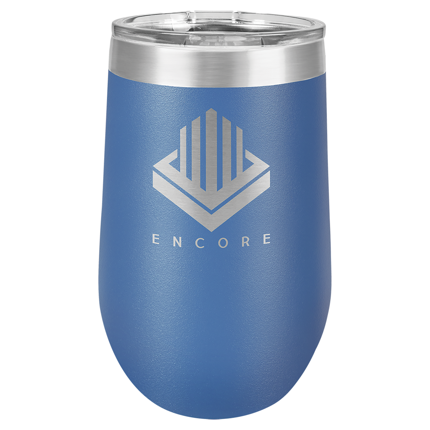 Royal Blue 16 oz Stemless Wine Tumblers - Personalized