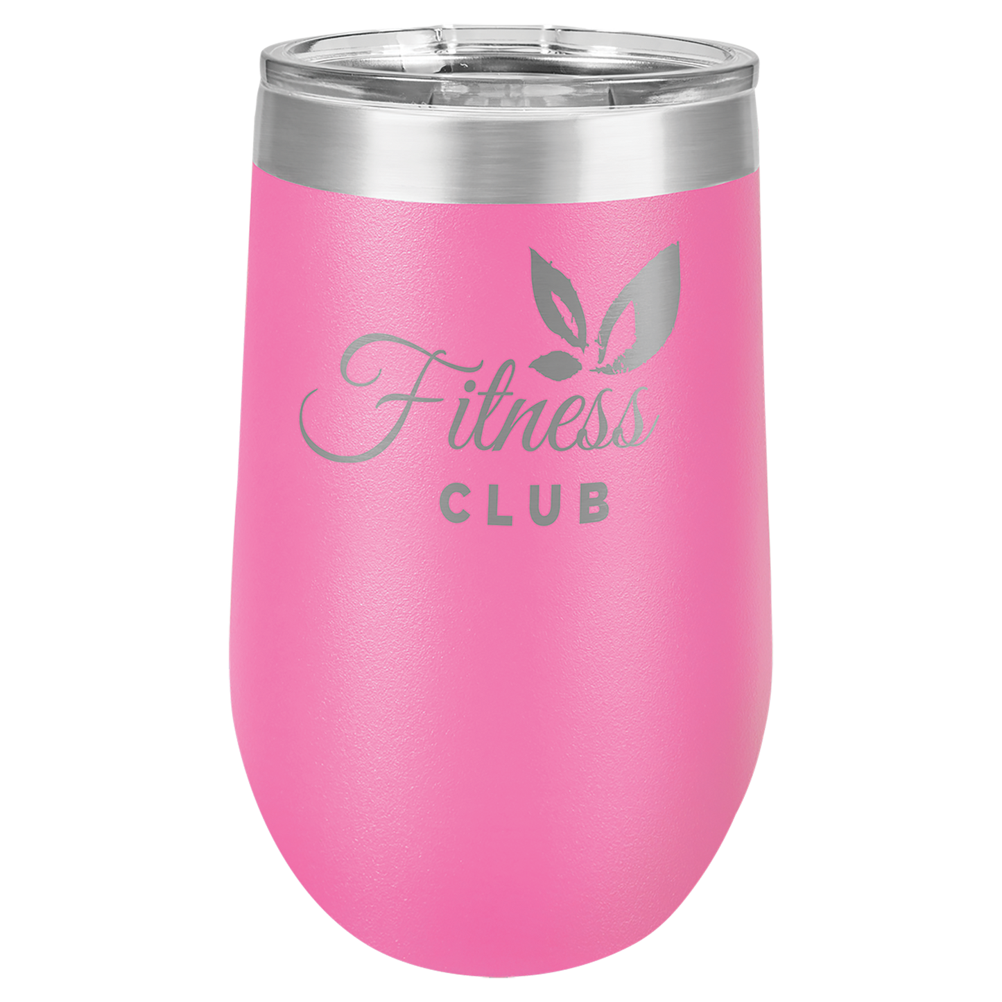 Pink 16 oz Stemless Wine Tumblers - Personalized