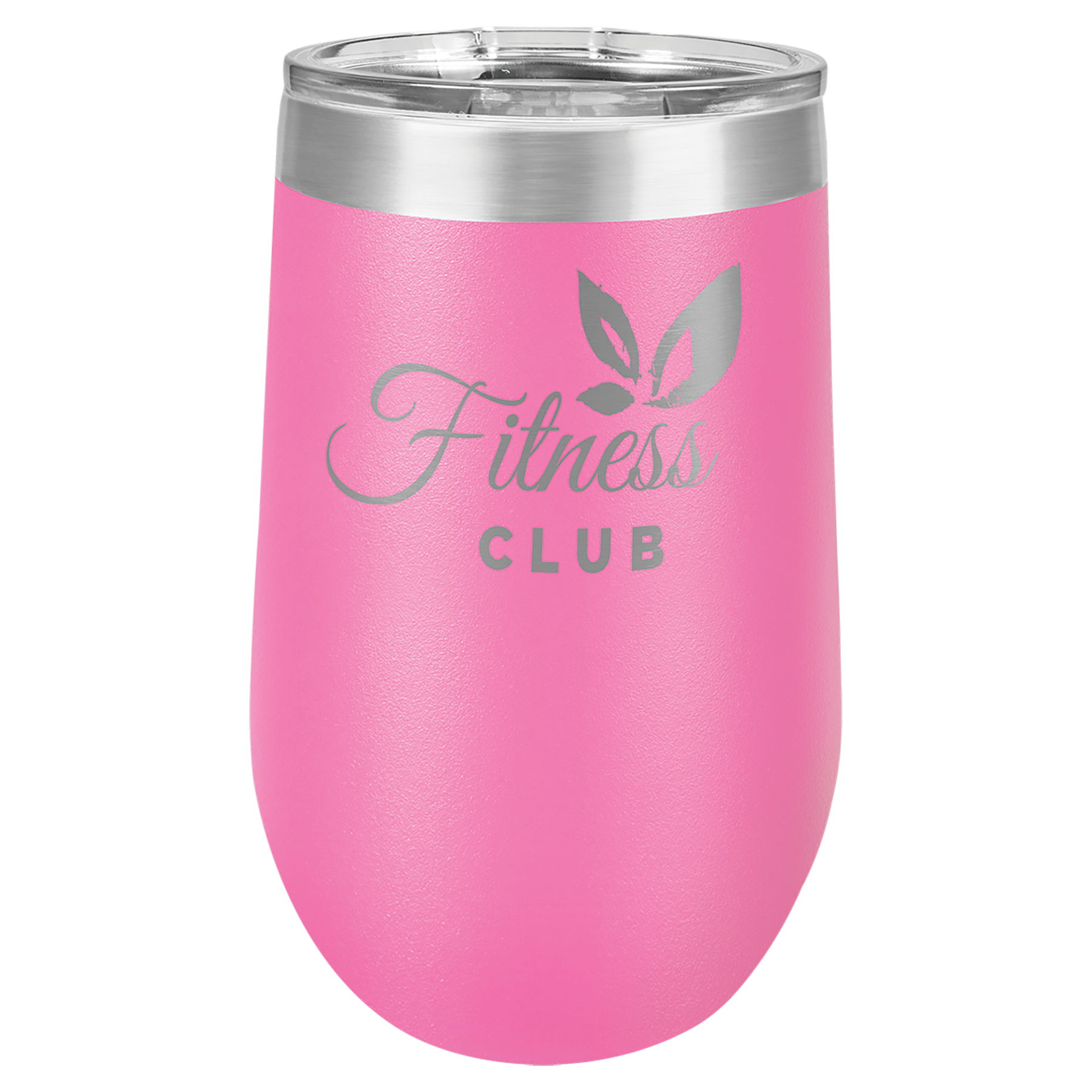 Pink 16 oz Stemless Wine Tumblers - Personalized