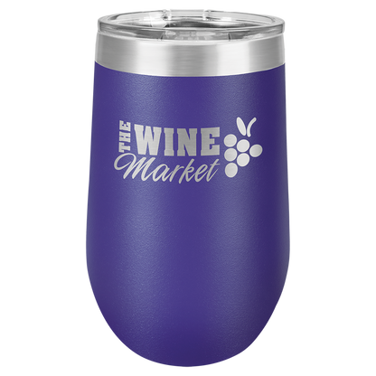 Purple 16 oz Stemless Wine Tumblers - Personalized