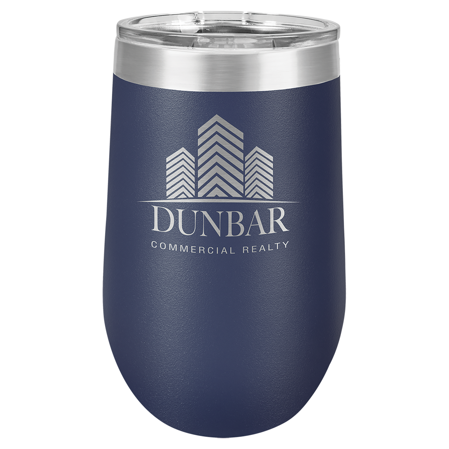 Navy Blue 16 oz Stemless Wine Tumblers - Personalized