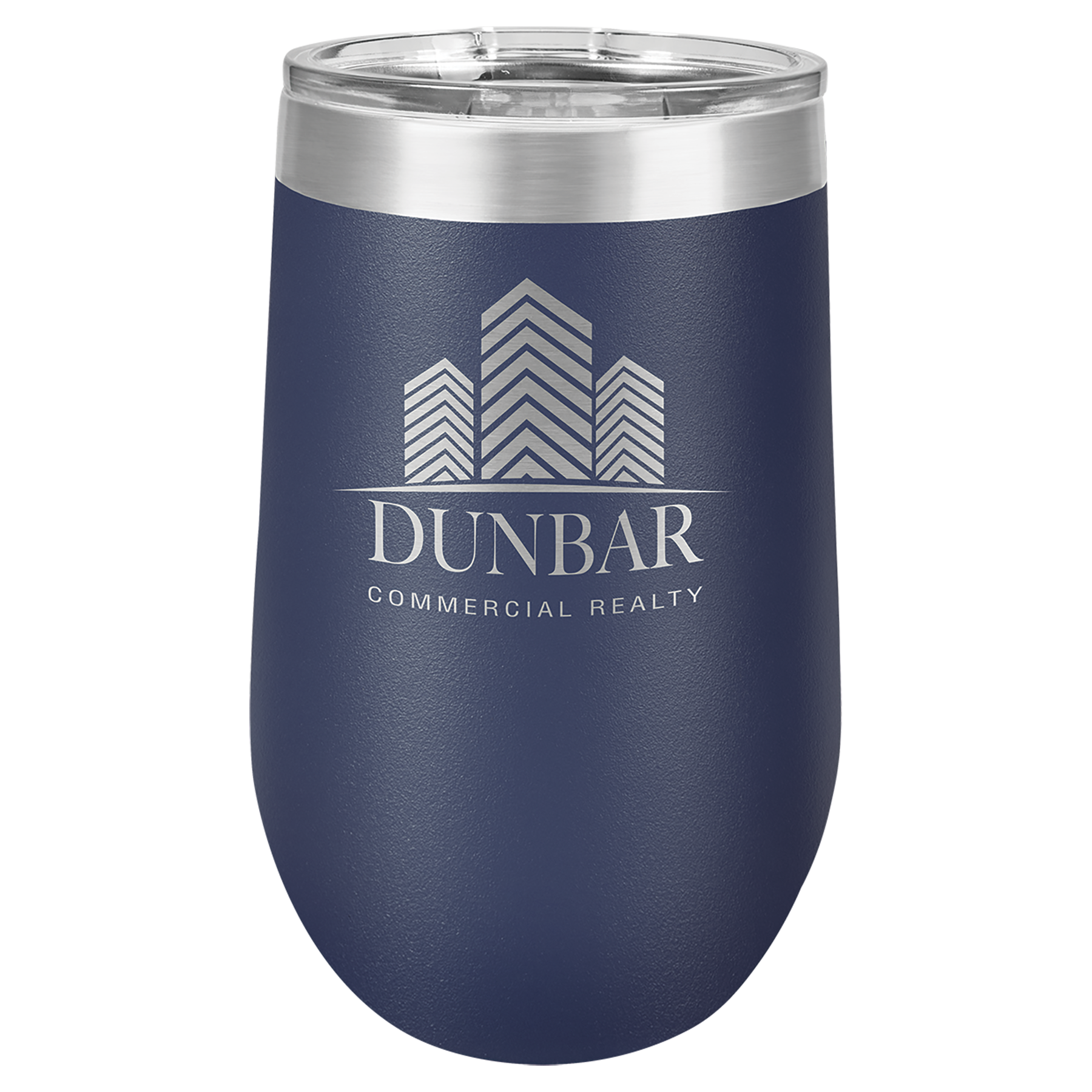 Navy Blue 16 oz Stemless Wine Tumblers - Personalized