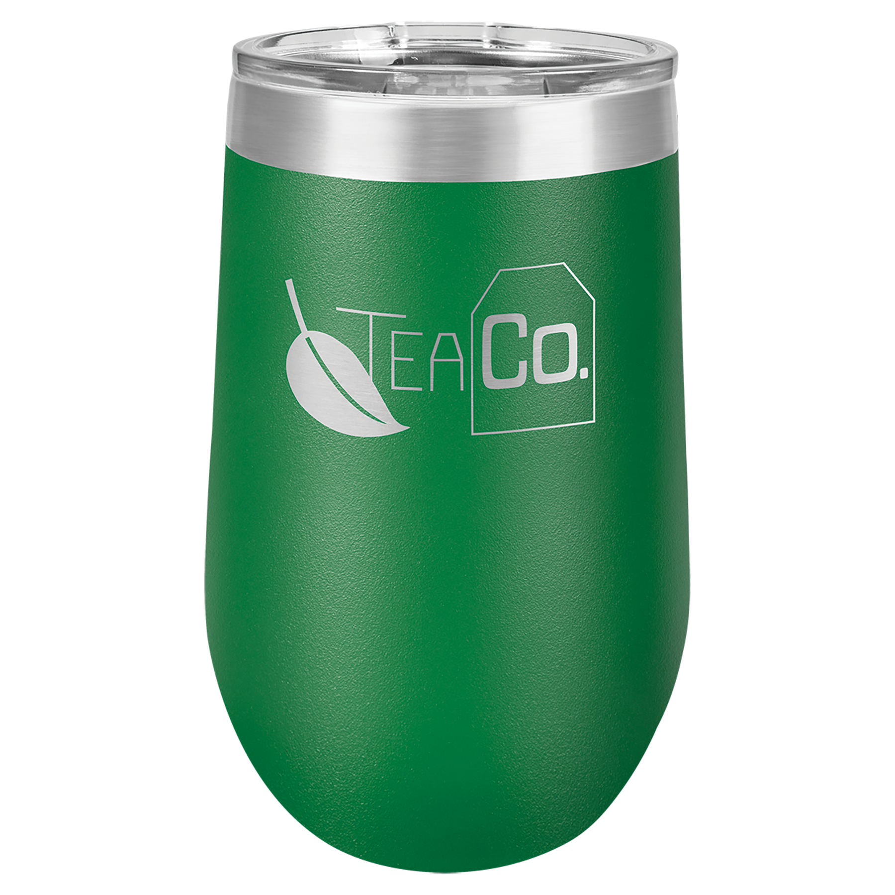 Green 16 oz Stemless Wine Tumblers - Personalized