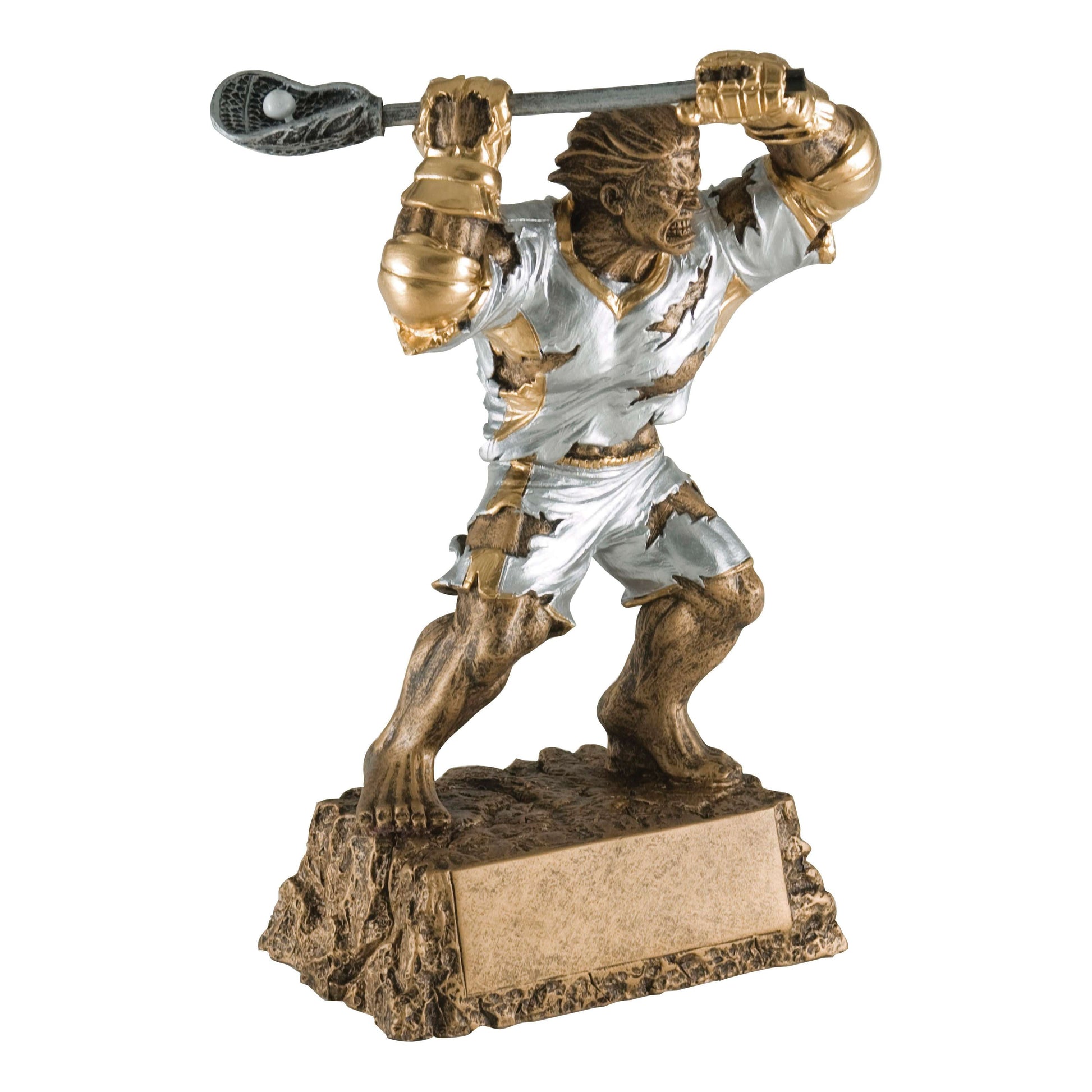 Lacrosse Monster Trophy | Engraved Lacrosse Award - 6.75 Inch Tall Decade Awards MR-765