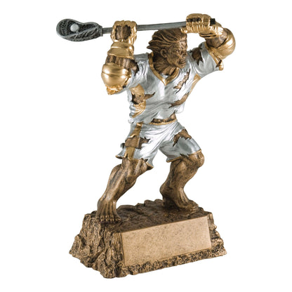 Lacrosse Monster Trophy | Engraved Lacrosse Award - 6.75 Inch Tall Decade Awards MR-765