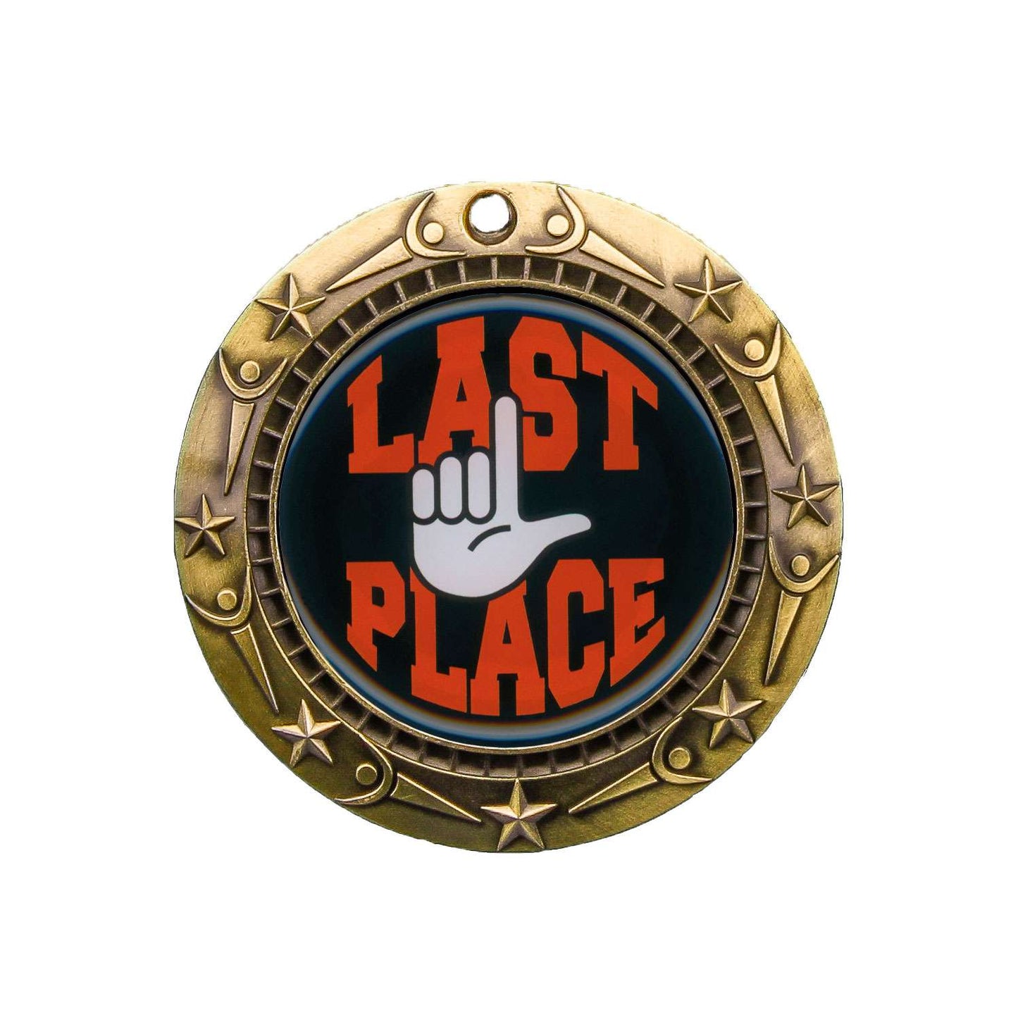 Last Place World Class Medal - Gold, Silver or Bronze | Engraved Worst of the Worst Medal - 3 Inch Wide Decade Awards