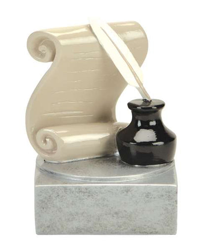 Literature Color Tek Trophy | Engraved Writing Award - 4 Inch Tall Decade Awards