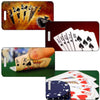 Poker Luggage Tag in 2 Sizes – Personalized Bag ID Tag for Poker Players, Blackjack Fans, and Travel Custom Design by Decade Awards