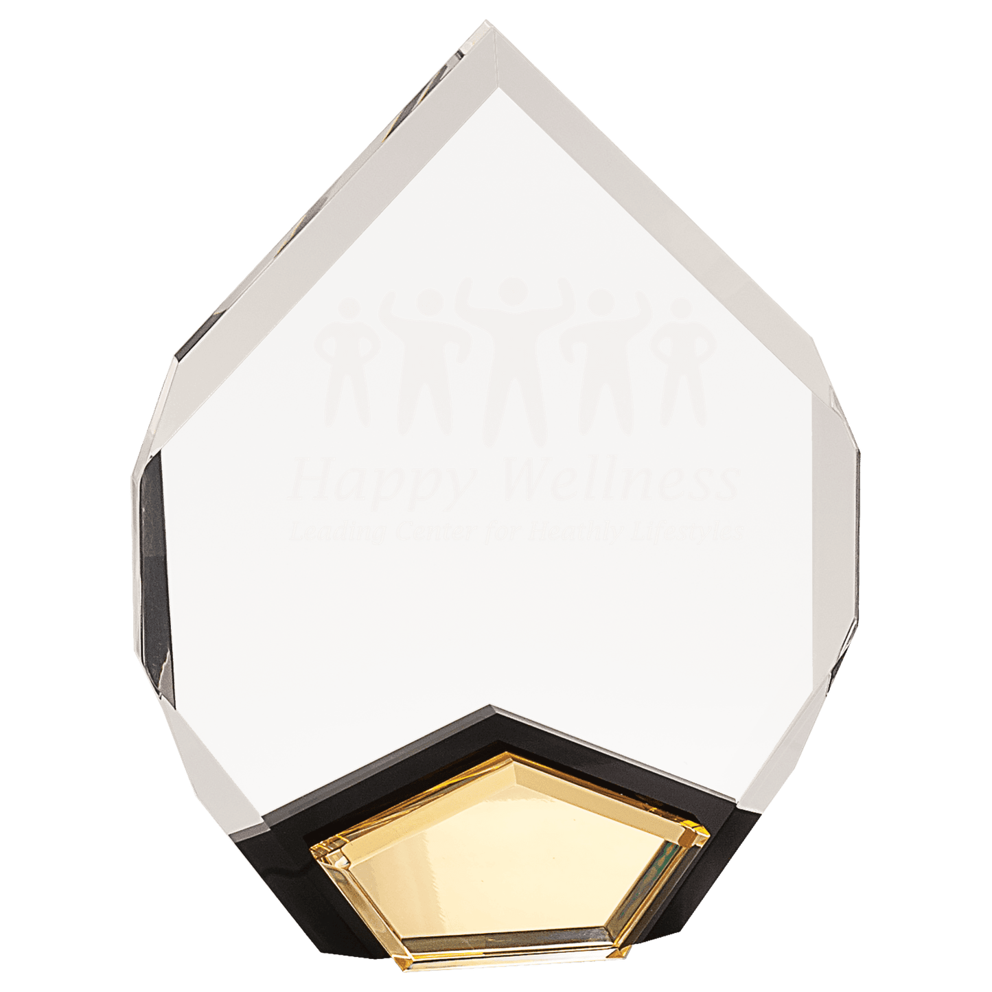 Marquis Acrylic Trophy | Blue, Gold or Red | Personalized Corporate Award | 8 or 9 Inches Tall