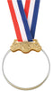 Crystal Medal- Gold, Silver or Bronze | Engraved Crystal Medal - 2.75 Inch Wide