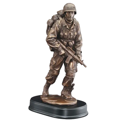 Military Servicemen Trophy | Personalized American Hero Award | 3 Sizes