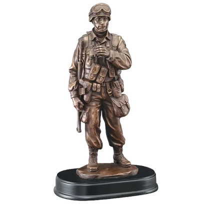 Military Serviceman Trophy | Personalized American Hero Award | 3 Sizes