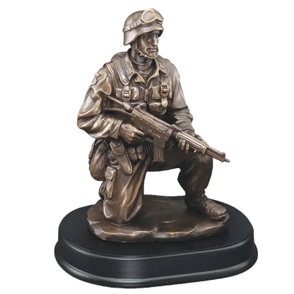 Military Servicemen Trophy | Personalized American Hero Award | 3 Sizes