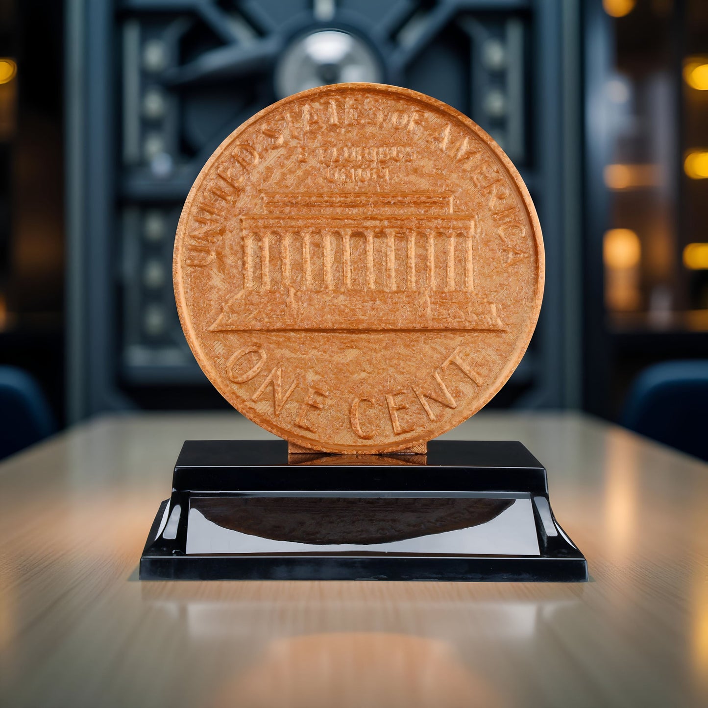 Novelty Penny Trophy One Cent Award with Free Custom Engraving – Decade Awards