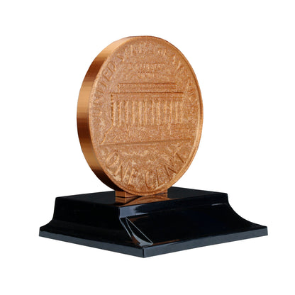 Novelty Penny Trophy One Cent Award with Free Custom Engraving – Decade Awards