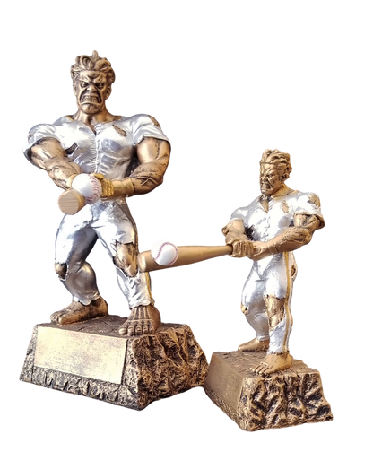 LARGE Monster Baseball Trophy | Engraved Baseball Beast Award - 9.5 Inch Tall Decade Awards