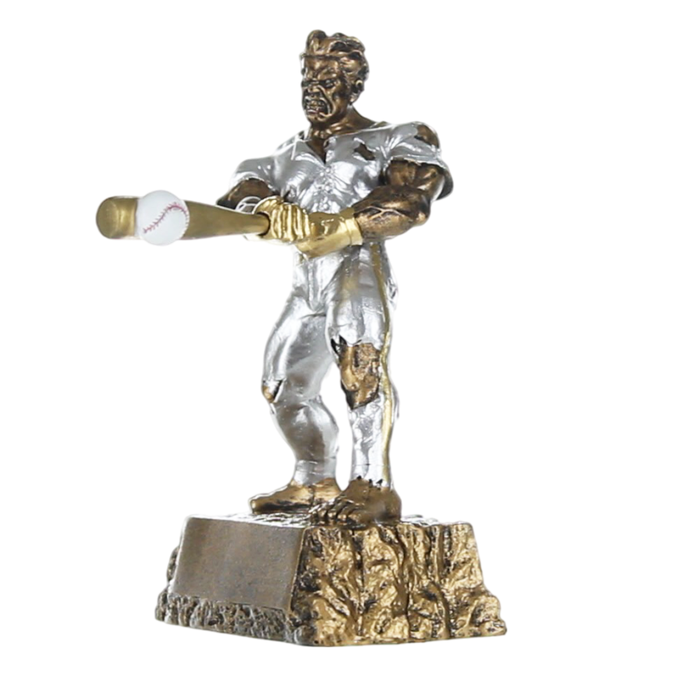 Baseball Monster Trophy | Engraved Baseball Beast Award - 6.75 Inch Tall Decade Awards