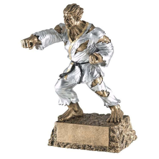 Karate Monster Trophy | Engraved Monster Karate Award - 6.75 Inch Tall Decade Awards